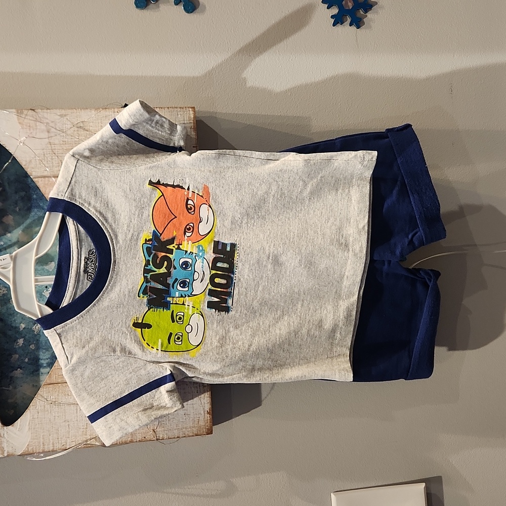 NWOT PJ MASKS Boys Sz 3T 2pc Shorts Set